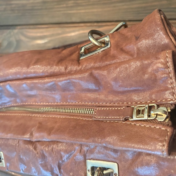 Halston Heritage Snakeskin Handle Shoulder Bag - Picture 8 of 14